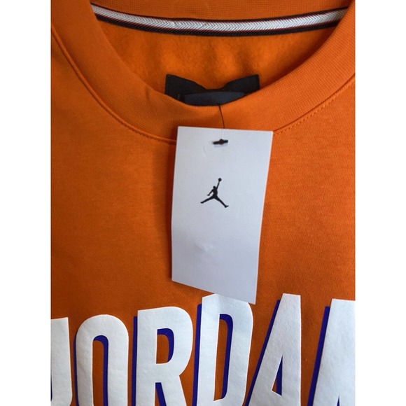 Nike Jordan Flight MVP Wheaties Crew Sweatshirt Orange DV7588-817 Men Sz XL NWT - Picture 4 of 8